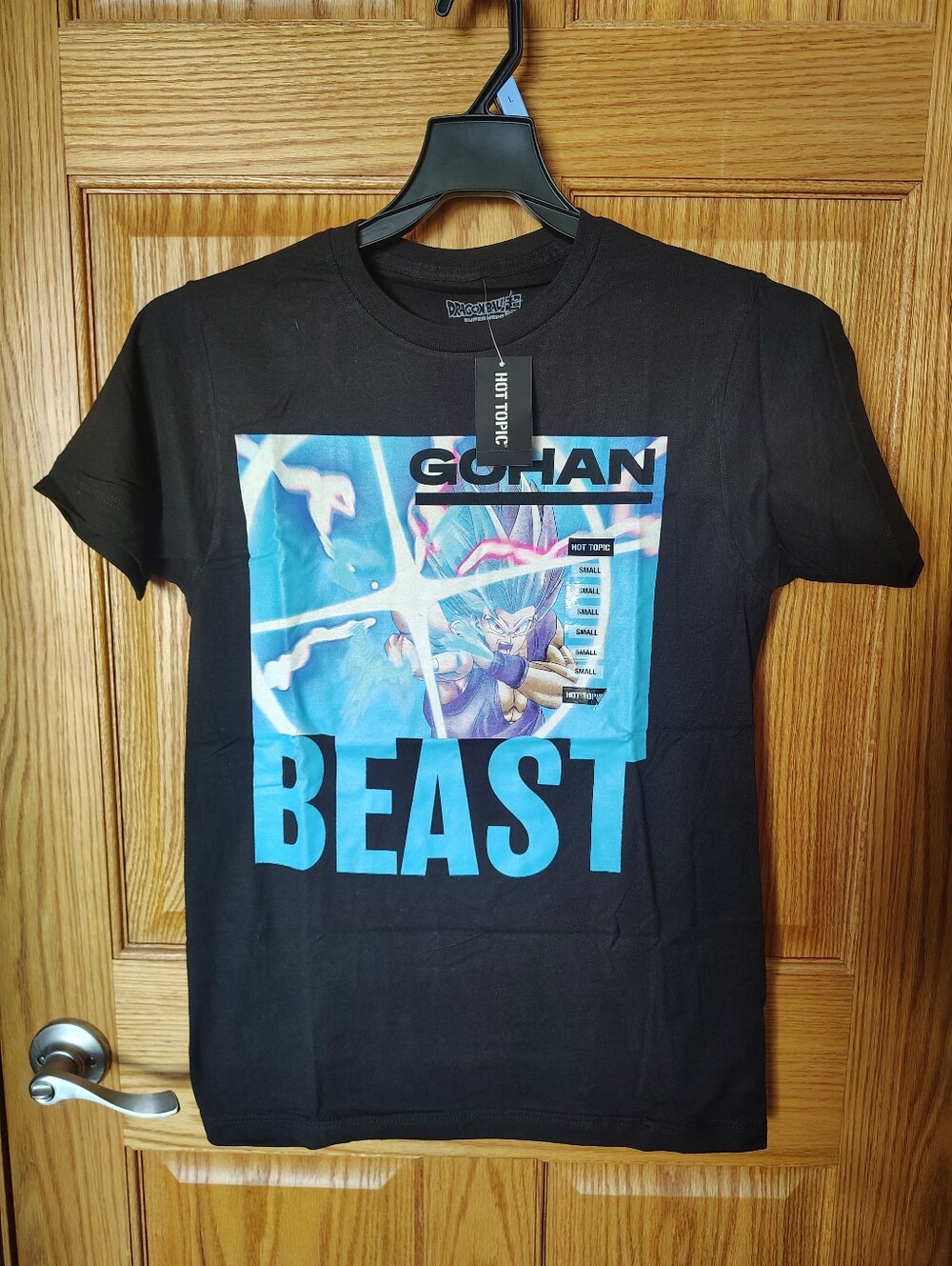 Black Gohan 'Beast' Graphic T-Shirt. Adult Size Small